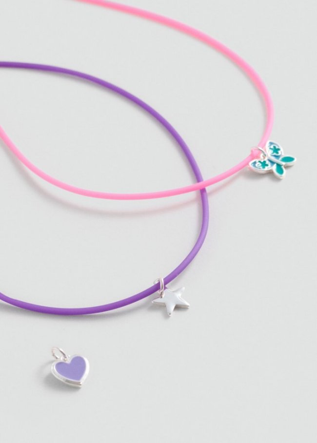 Mango Pack pulseras abalorios - Lila