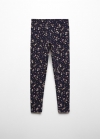 Mango Leggings algodón estampados - Azul