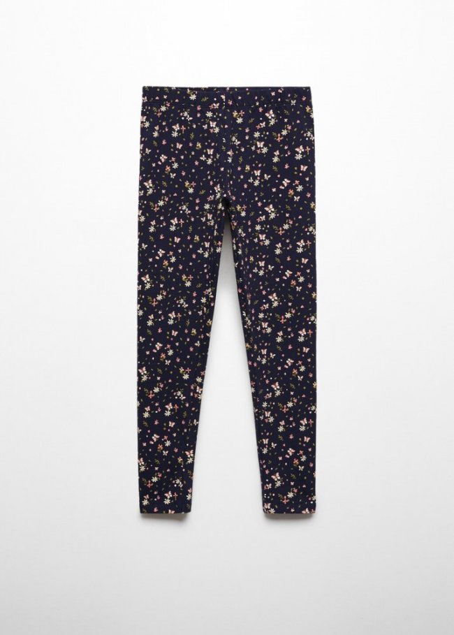 Mango Leggings algodón estampados - Azul