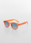Mango Gafas de sol montura de pasta - Caramelo
