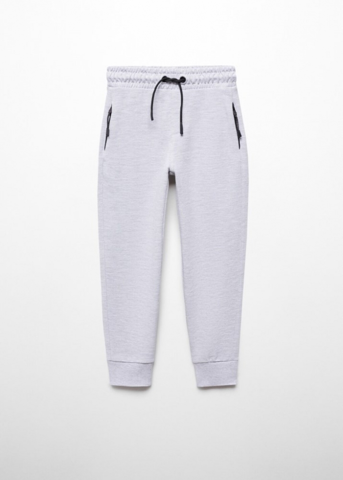Mango Pantalón jogger algodón - Gris medio vigoré