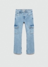 Mango Jeans cargo - Azul medio