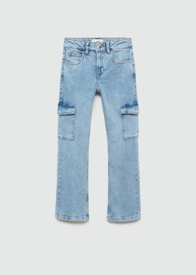 Mango Jeans cargo - Azul medio