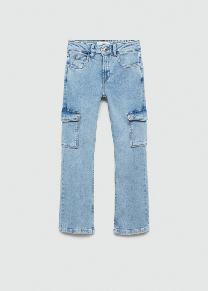Mango Jeans cargo - Azul medio