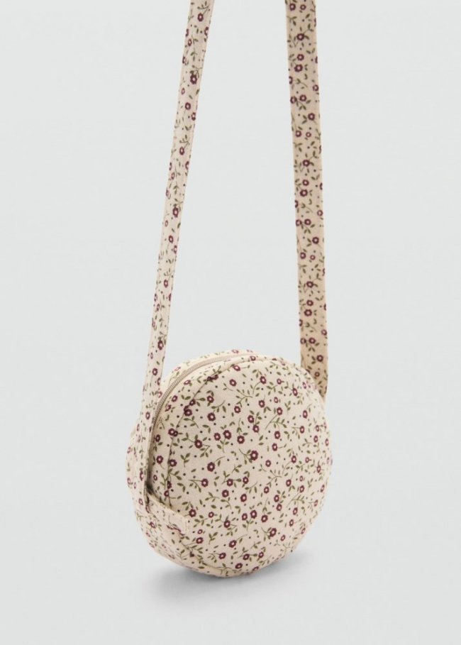 Mango Bolso estampado floral - Crudo