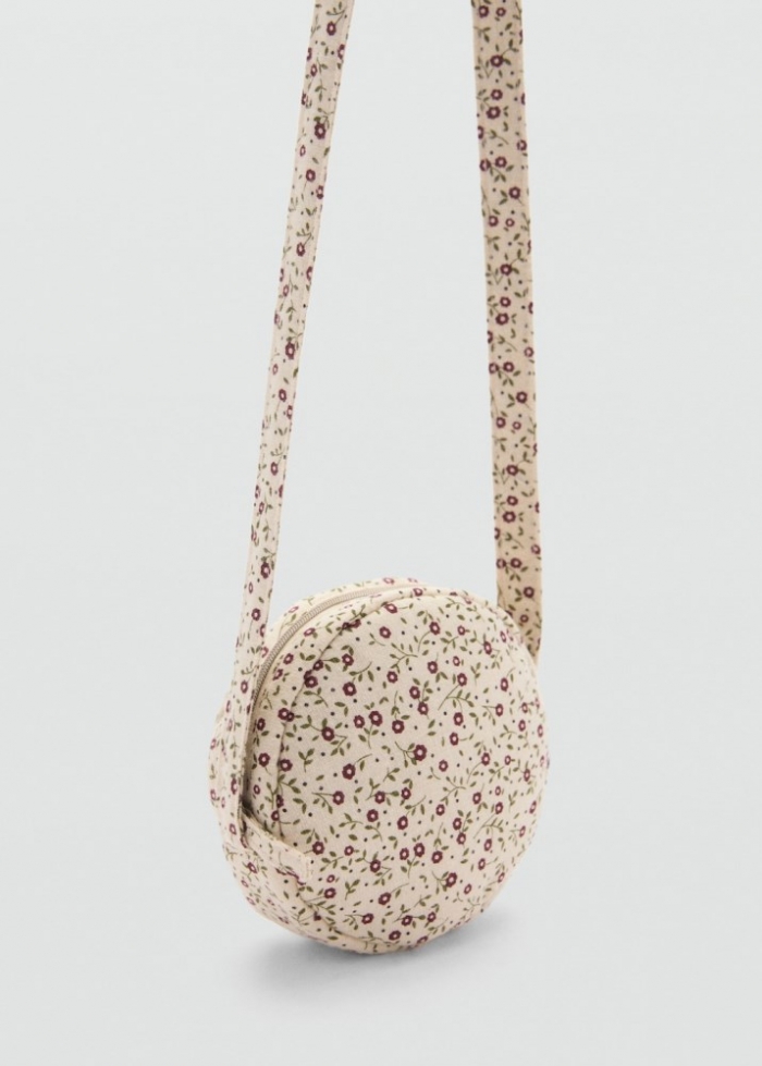 Mango Bolso estampado floral - Crudo