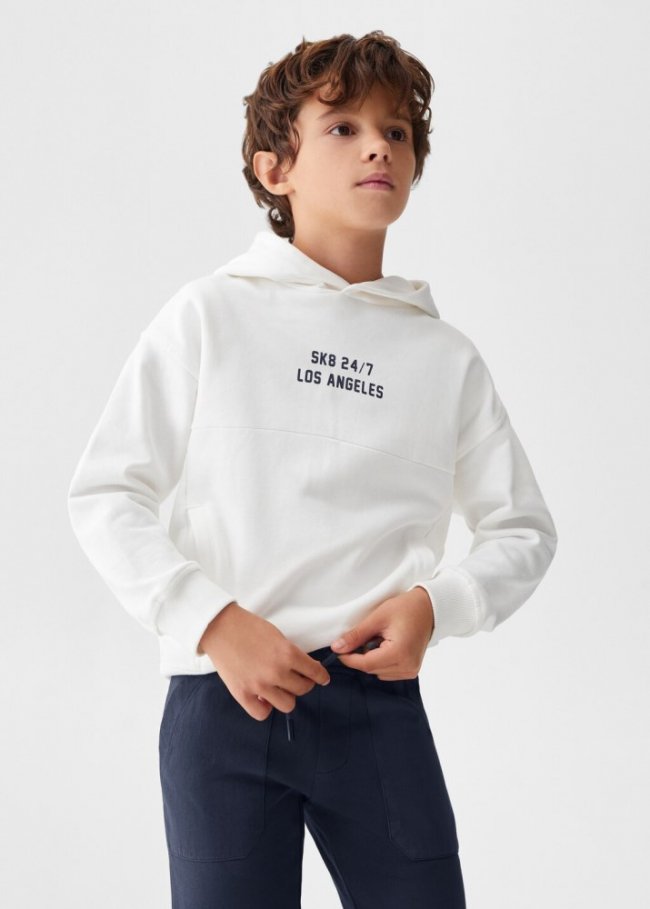 Mango Pantalón cintura elástica - Azul marino oscuro