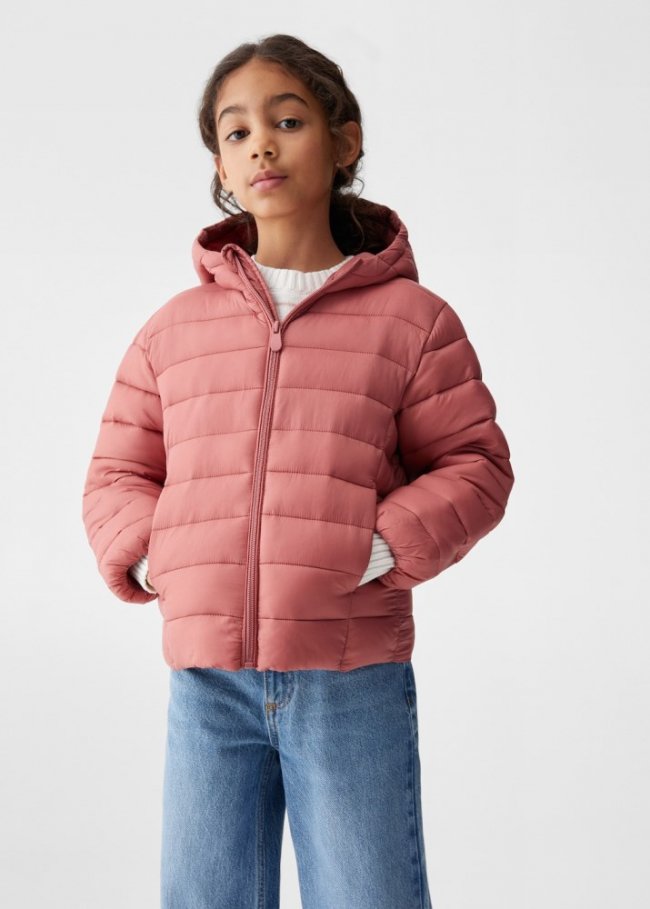 Mango Anorak acolchado - Cereza
