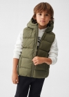 Mango Chaleco acolchado polar - Khaki
