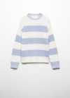 Mango Jersey punto rayas - Azul celeste