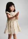 Mango Vestido estampado floral - Crudo