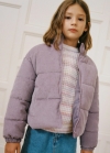 Mango Anorak acolchado algodón - Morado