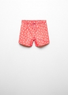 Mango Bañador estampado flamencos - Rojo coral