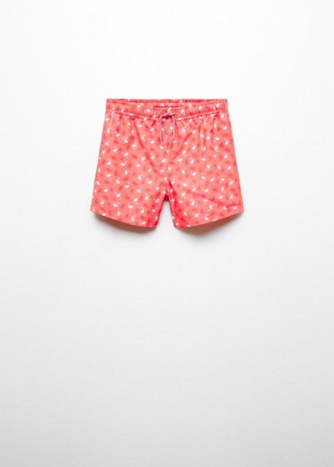 Mango Bañador estampado flamencos - Rojo coral