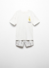 Mango Pijama Pikachu Pokemón - Gris medio vigoré