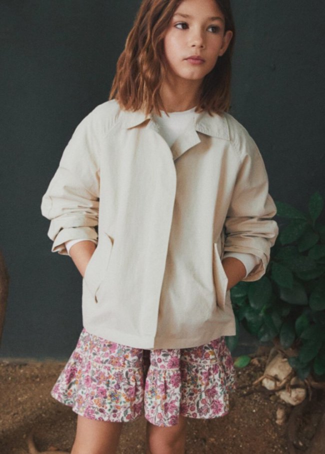 Mango Chaqueta bolsillos solapa - Beige