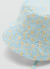 Mango Gorro bucket estampado - Verde agua