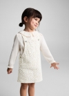 Mango Pichi denim estampado - Blanco roto