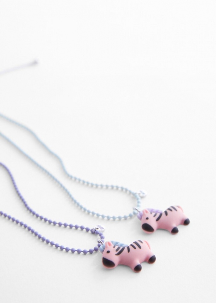 Mango Pack 2 collares - Morado claro/pastel