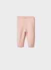 Mango Pantalón punto - Rosa