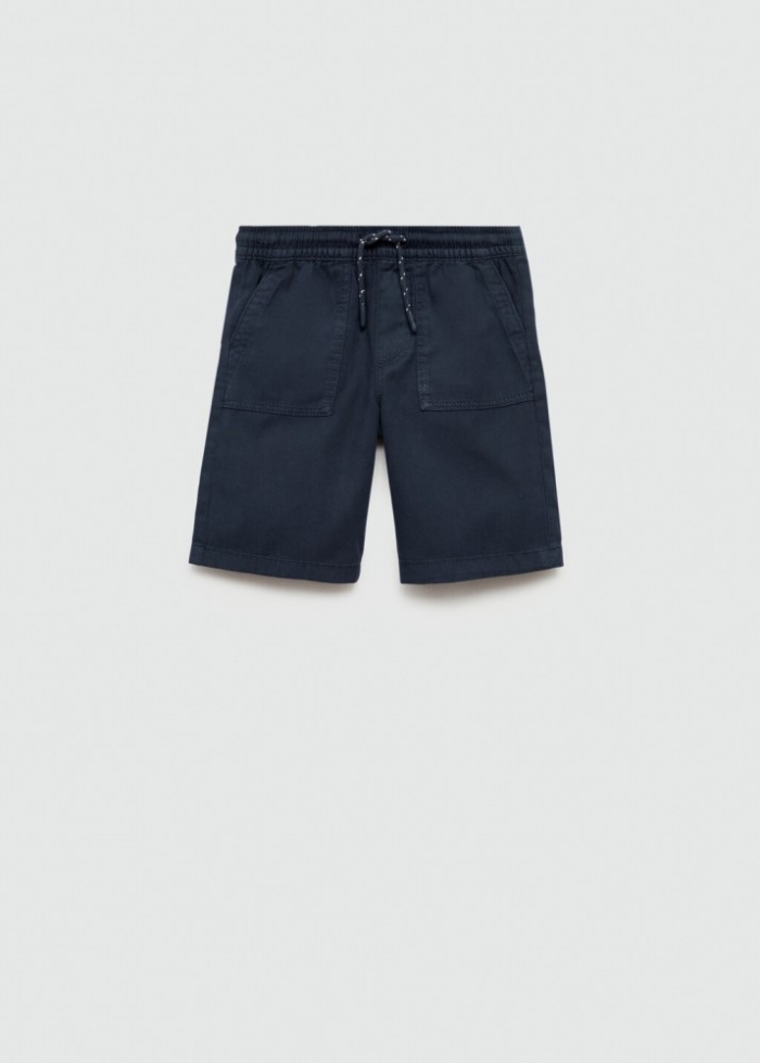 Mango Bermudas cintura elástica - Azul marino oscuro