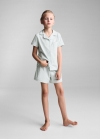 Mango Pijama corto lunares - Verde agua
