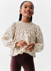 Mango Blusa algodón estampada - Crudo