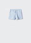 Mango Short jogger algodón - Azul