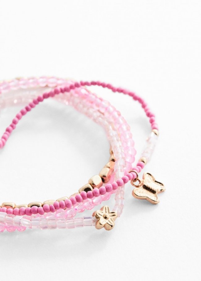 Mango Pack 4 pulseras - Rosa