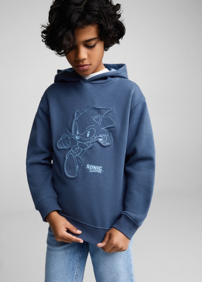 Mango Sudadera Sonic - Azul