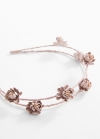 Mango Diadema flores relieve - Rosa palo