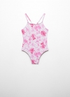 Mango Bañador estampado tie-dye - Fucsia