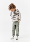 Mango Pantalón elástico algodón - Khaki