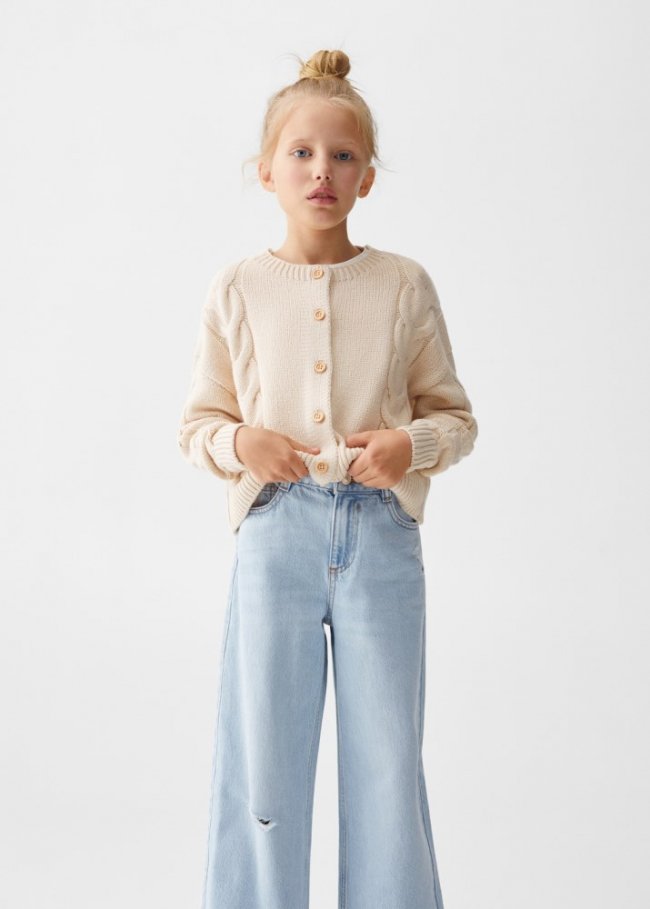 Mango Jeans wideleg - Azul claro