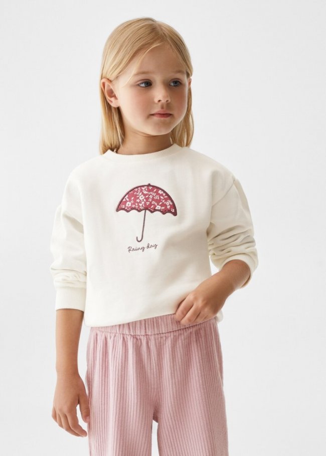Mango Pantalón pana culotte - Lavanda