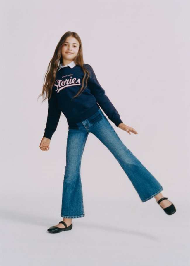 Mango Jeans flare bolsillos - Azul oscuro