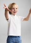 Mango Polo algodón cuello mao - Blanco roto