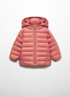 Mango Anorak acolchado - Naranja tostado