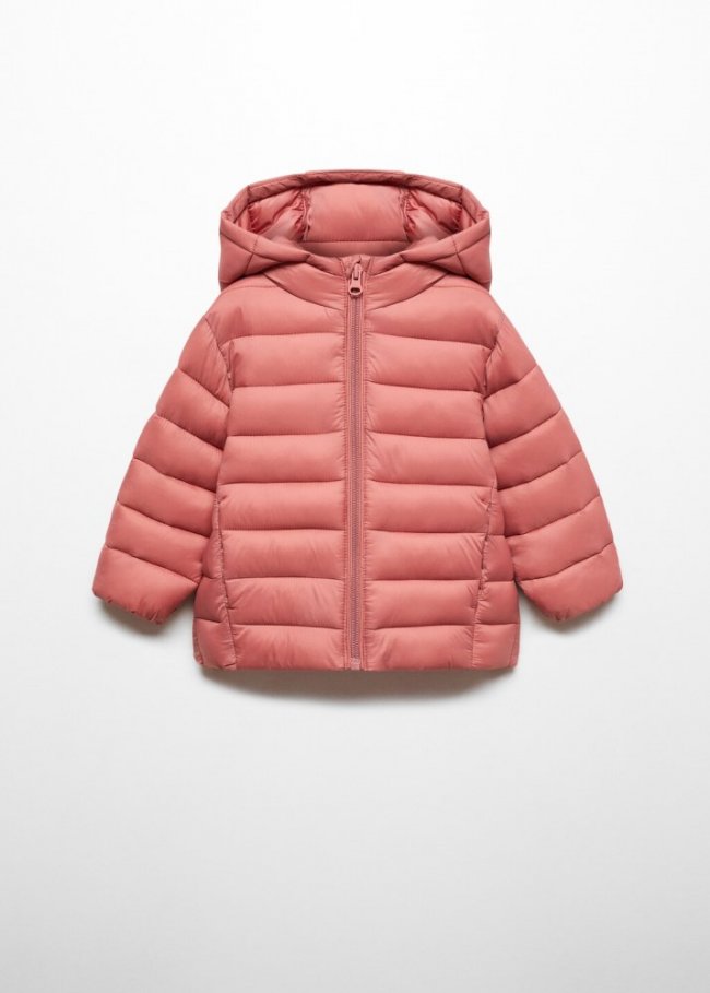 Mango Anorak acolchado - Naranja tostado