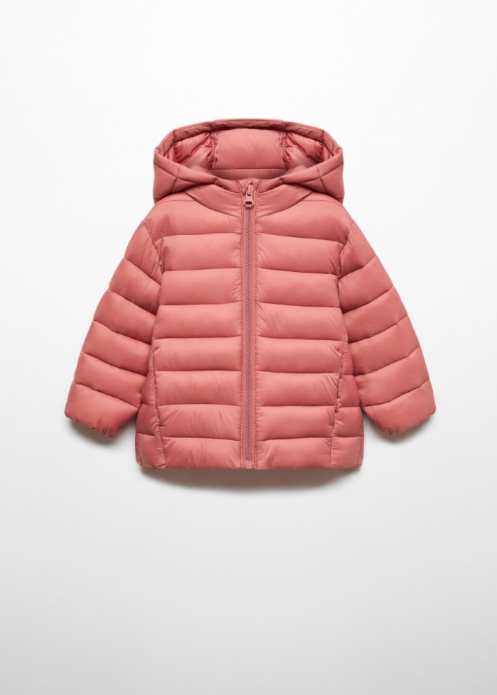 Mango Anorak acolchado - Naranja tostado
