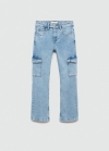 Mango Jeans cargo - Azul medio
