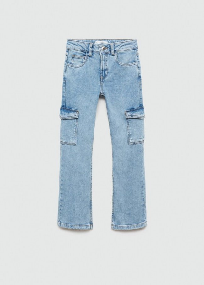 Mango Jeans cargo - Azul medio