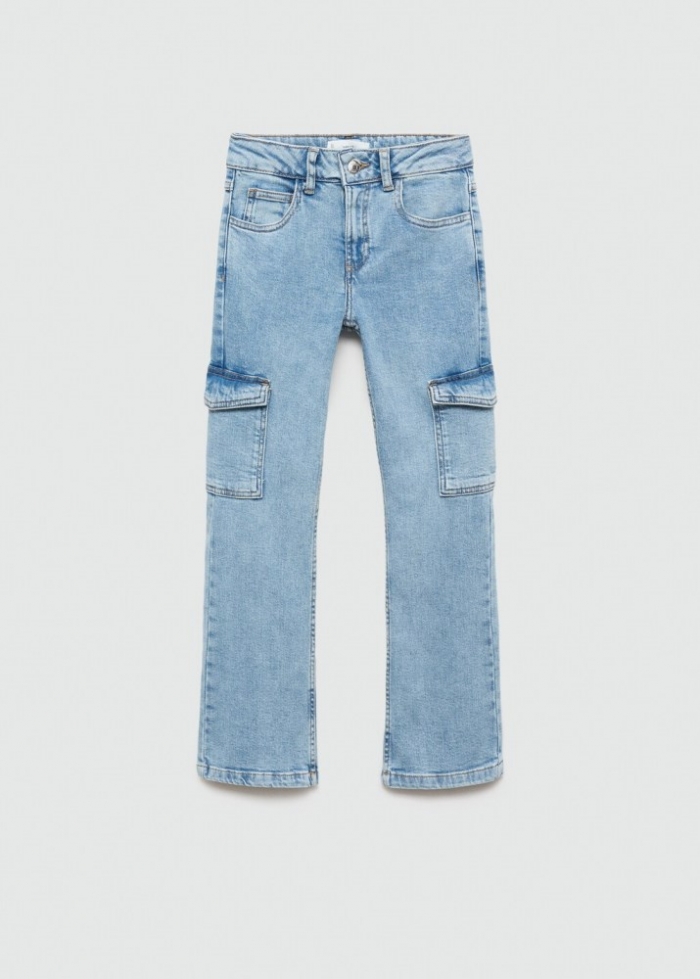 Mango Jeans cargo - Azul medio