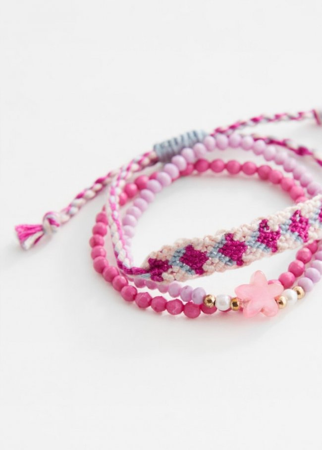 Mango Pack 3 pulseras - Rosa