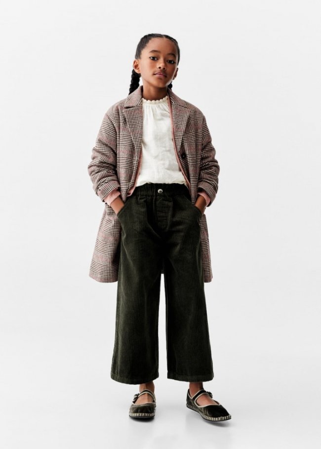 Mango Pantalón pana culotte - Khaki