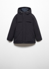 Mango Anorak impermeable acolchado - Negro