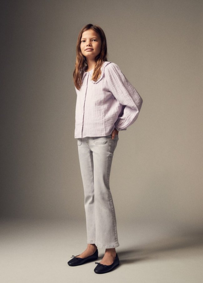 Mango Jeans terminación flare - Gris