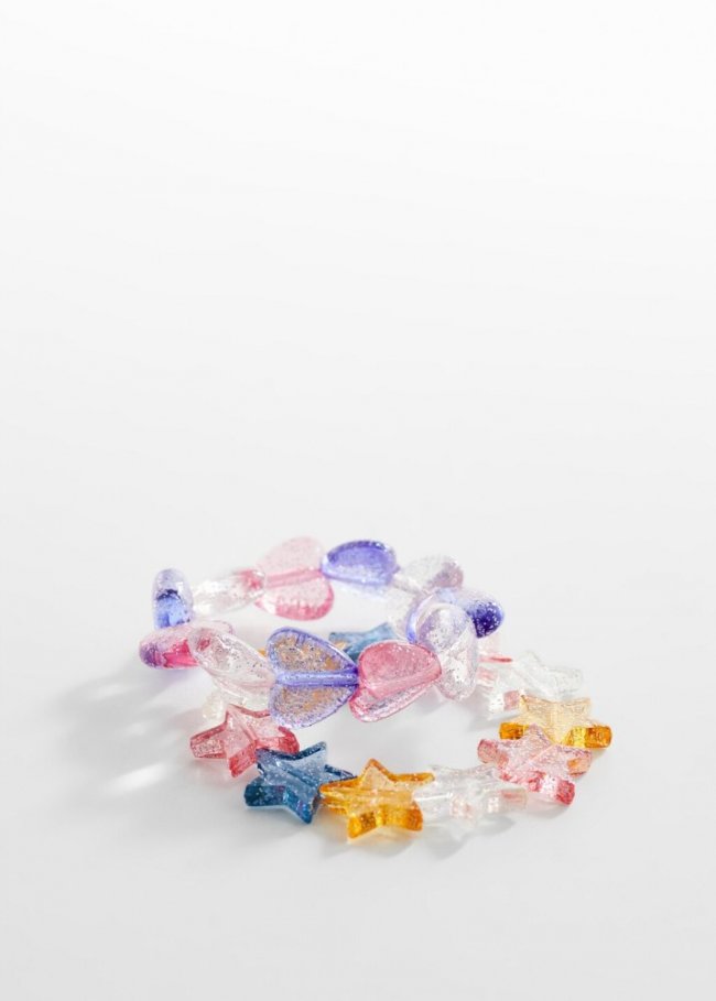 Mango Pack 2 pulseras abalorios - Rosa