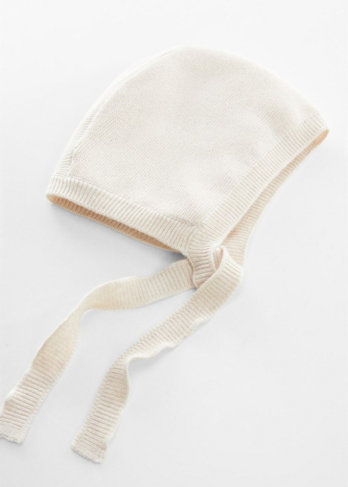 Mango Gorro punto algodón - Arena