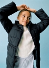 Mango Anorak largo acolchado - Azul marino oscuro